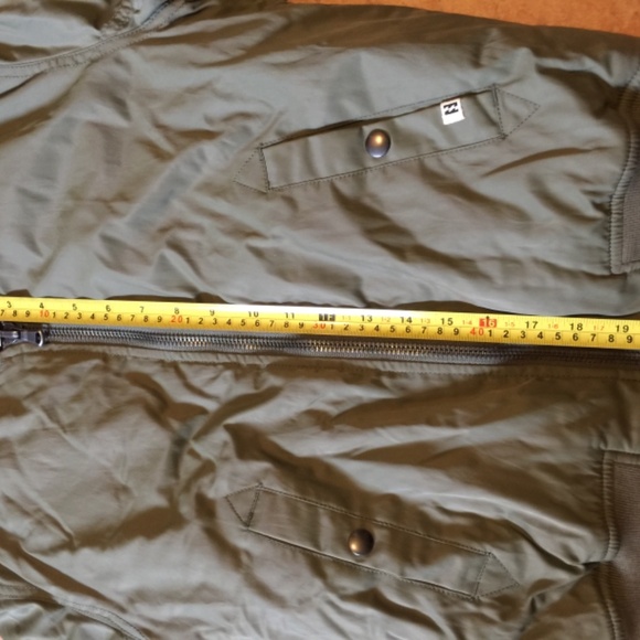 Army green billabong flight jacket - Picture 8 of 9